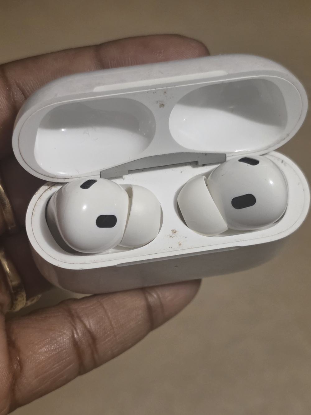 White On-Ear Wireless Earbuds with Charging Case